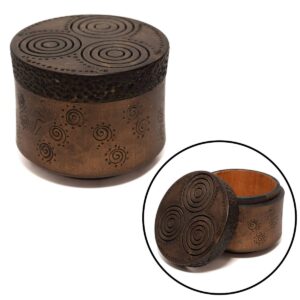 Textured wood jewel box