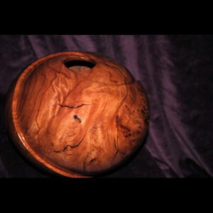 Three way Walnut curved vase (dry flowers only)